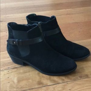 BP short black booties size 7